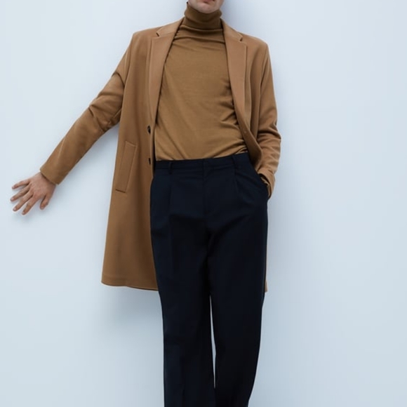 SOLD on Vinted 🆕️ NWT Zara Camel 4 Way Stretch Relaxed Fit Coat - Picture 4 of 16